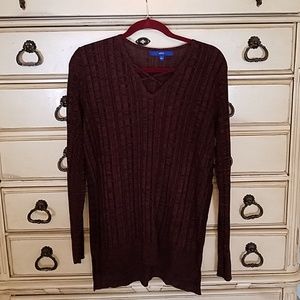APT 9 maroon sweater